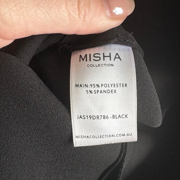 MISHA Desiree Black Dress Size US 4 - Picture 8 of 9